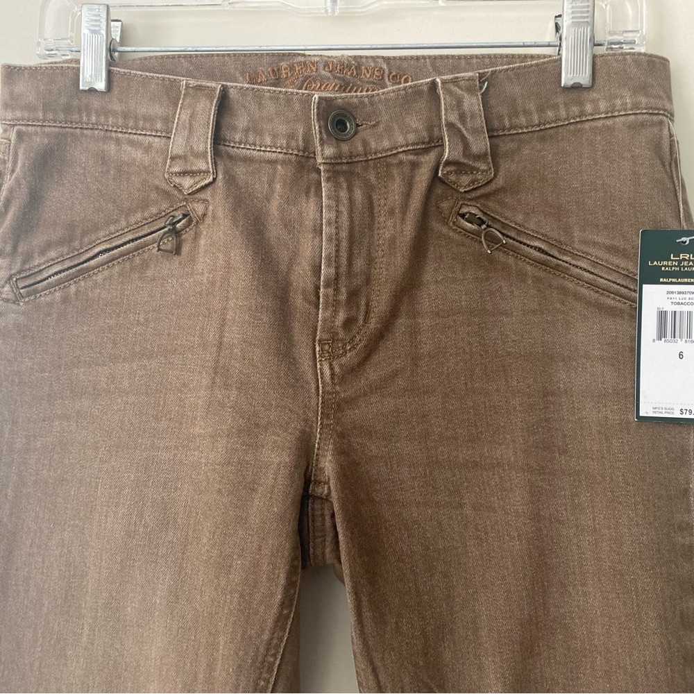Ralph Lauren “Tobacco” JEANS DENIM SZ 6 NWT